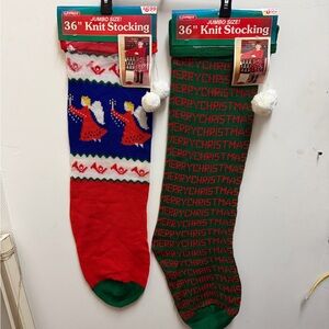 Vintage Knit Christmas Stockings